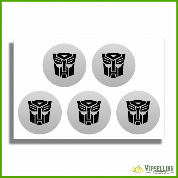 Chevrolet Camaro Transformers Wheel Center Cap Decals Stickers Logos Kit 