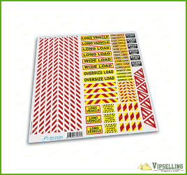 14th Scale Truck Warning Safety Sign Decals Stickers Kit Oversize Wide Load Long Vechicle 1/14 14th Scale Truck Warning Safety Sign Decals Stickers Kit Oversize Wide Load Long Vechicle 1/14