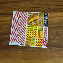 24th Scale Truck Warning Safety Sign Decals Stickers Kit Oversize Wide Load Long Vechicle 1/24 24th Scale Truck Warning Safety Sign Decals Stickers Kit Oversize Wide Load Long Vechicle 1/24